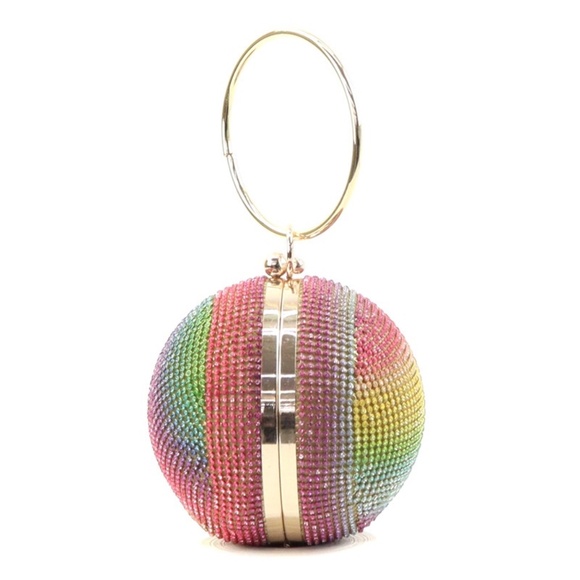 Fashion Rhinestone Ball Clutch Bag - Picture 3 of 4